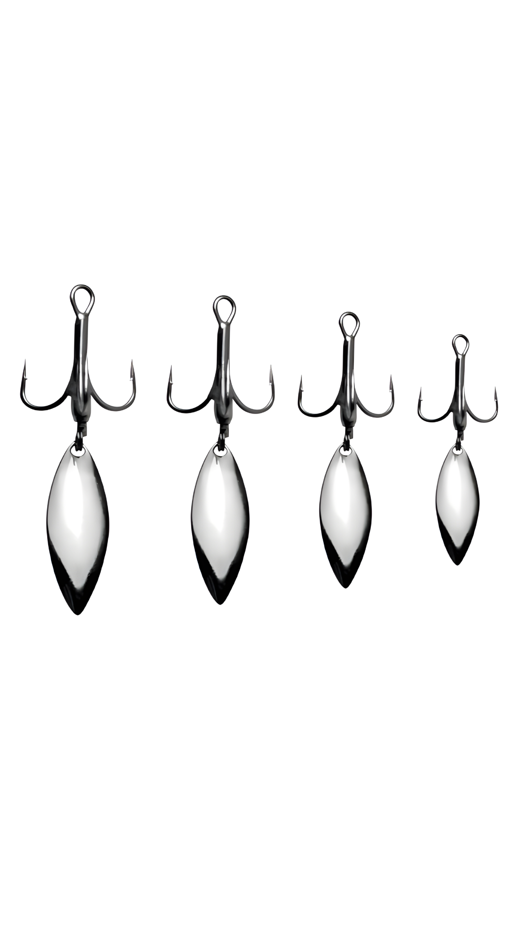 Drillinge mit Rotationsblättchen - lang