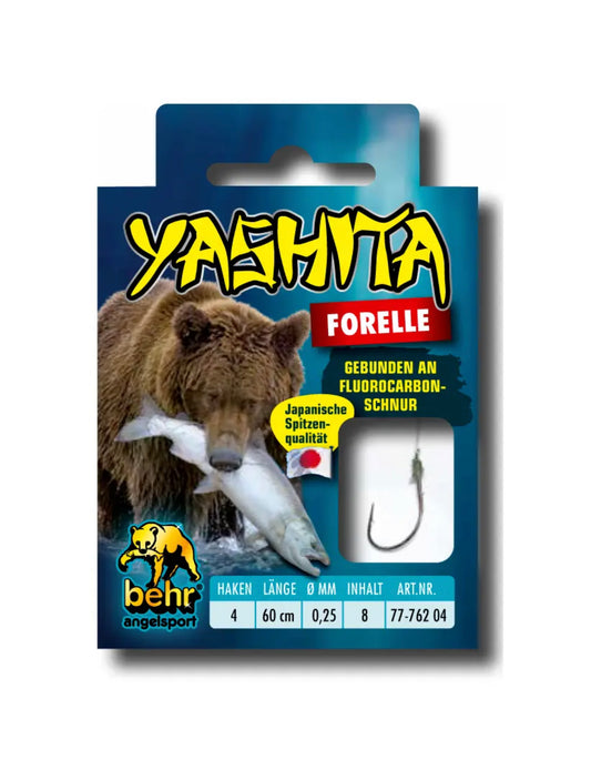 Behr Yashita Angelhaken mit Fluorocarbon Vorfach
